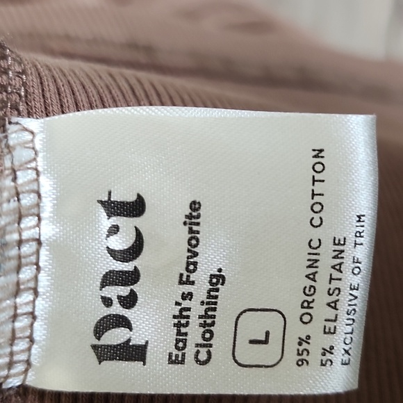 Pact Organic Perfect Rib Racerback Tank In Brown - Picture 5 of 8